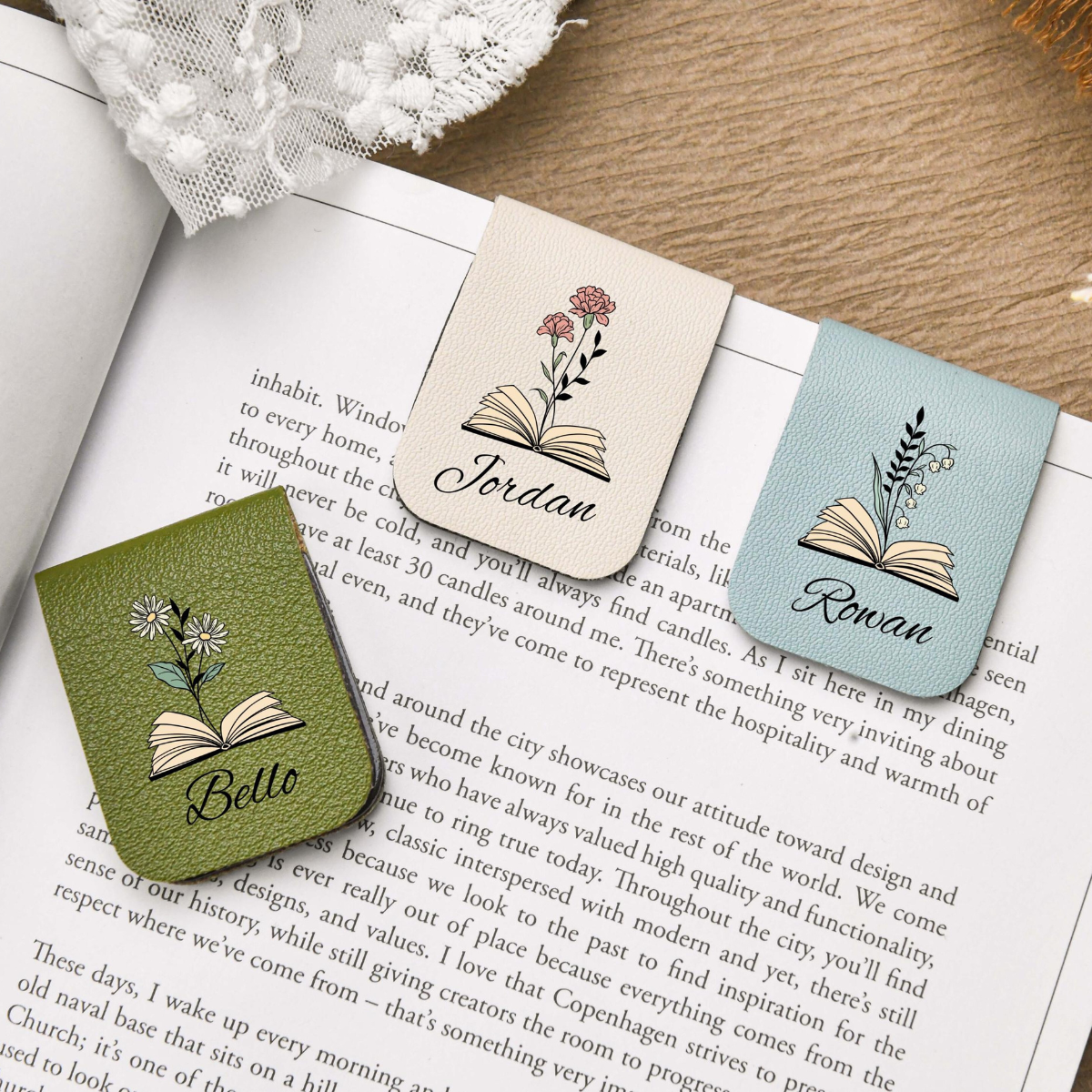 Personalized Birth Flower Magnetic Bookmark, Custom Name Leather Bookmark, Birthday Gift For Book Lover 3f262cb4-3da2-4aa0-8e91-7e5d61a54422-2.png
