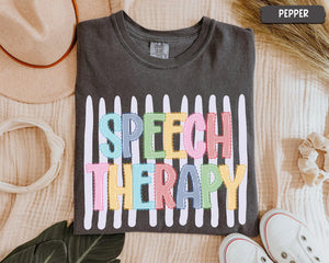 Speech Therapy Shirt: Faux Seersucker Lace SLP SLPA Shirt, Stripe Sped Teacher Shirt, Speech Language Pathologist Tee, Back To School Gift 3f413ea9-8726-48df-98d0-e0bb754ae560-6.jpg
