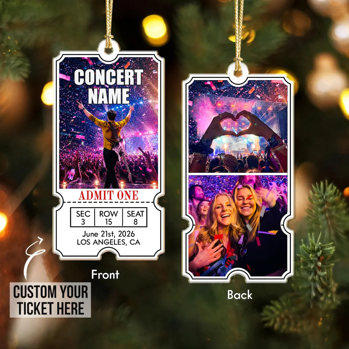 Personalized Concert Ticket Acrylic Ornament: Music Event Keepsake, Music Lover Christmas Gift, Favorite Live Show Ornament 3f5e7d32-e3fb-47fc-ba52-12edacf1c5d3-3.webp
