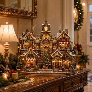 Christmas Village Wooden Block Decor, Holiday Town Hall Display, Rustic Winter Mantel Ornament, Festive Tabletop Gift Decor 3f6f242a-a0dc-4a1c-a052-a157d253b0b7-2.jpg