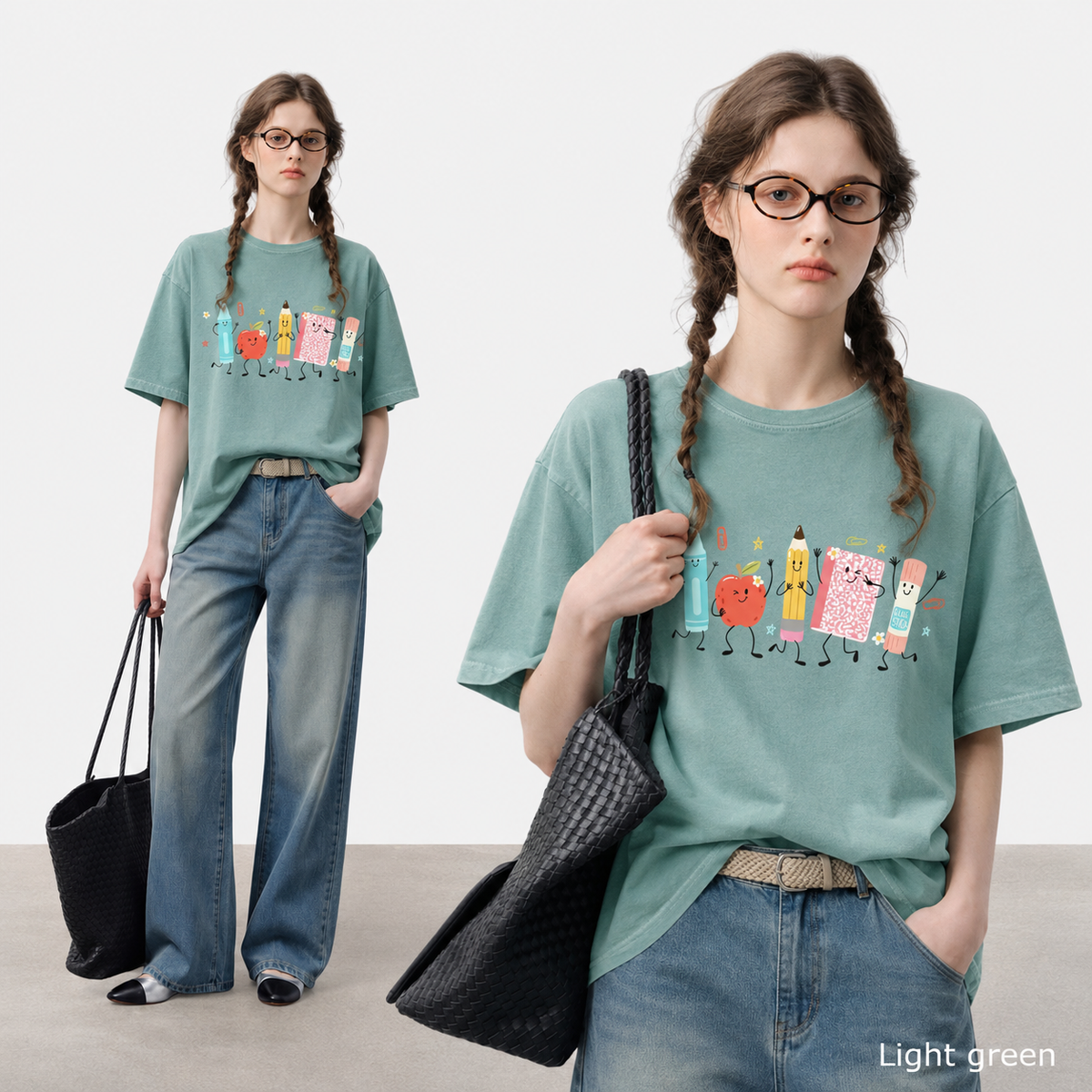 Cute School Supplies Comfort Colors Shirt, Back To School Teacher Adult Youth Shirt, Crayon Pencil Notebook Tee, Kindergarten Teacher Gift 3f711981-60aa-47a7-a0b5-9d6f07e846ca-1e44663c-3f72-42c8-89b3-51ea0bdc839f.png