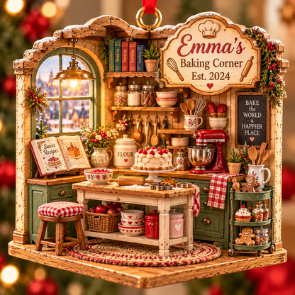 Personalized Baking Corner Christmas Ornament – Custom Name & Year, Baker Gift for Her, Baking Lover Gift, Christmas Gift for Mom 3f7c98d9-2fb4-4322-8fe8-c447c47ab840-61ee6557-0749-4482-aa93-51cfca1ce2b6.png
