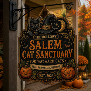 Personalized Salem Cat Sanctuary Wood Sign – Custom Family Name & EST Year - Personalized Wood Sign 3f7f09c0-f0e6-4f85-9b29-cd9bb848b95d.jpg