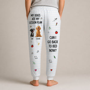 Teacher Humor Chalkboard Sweatpants – 2 Pet Photo + Names - Personalized Sweatpants 3f8534c6-4c61-4b01-a20a-92d841398c43.jpg