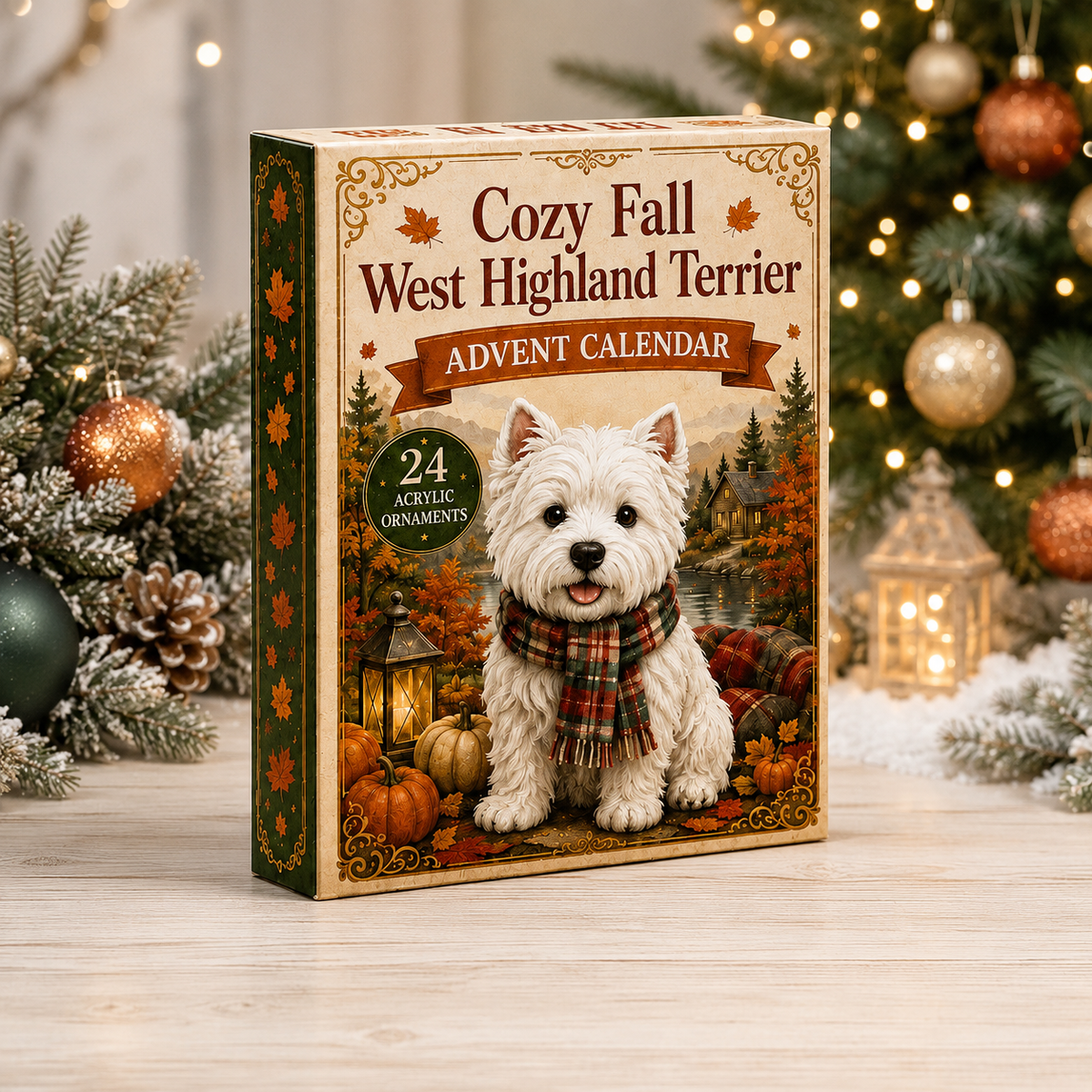 Cozy Fall West Highland Terrier Advent Calendar 2026 - 24-Day Festive Countdown, Acrylic Charms Blind Box - Gift For West Highland Terrier Lovers 3f9c737e-4a90-415f-8b4c-4579d7be50d0-west-highland-terrier-box.png