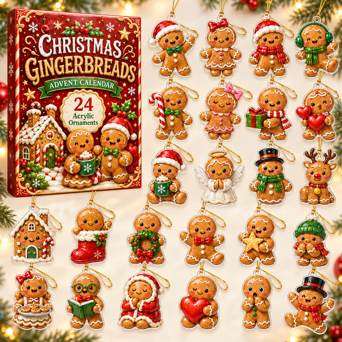 Christmas Gingerbreads Advent Calendar 2026 - 24-Day Festive Countdown, Acrylic Charms Blind Box - Gift For Family Members 3faa4e19-e5fa-4f2b-9211-d30ed1eafe30-gingerbread-box-charms.png