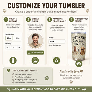 Just a [Man/Woman] Who Loves [His/Her] Dog – Custom Portrait Tumbler - Personalized Tumbler 3fabed9e-bf56-4cb9-b020-d7123bc7db6e.jpg