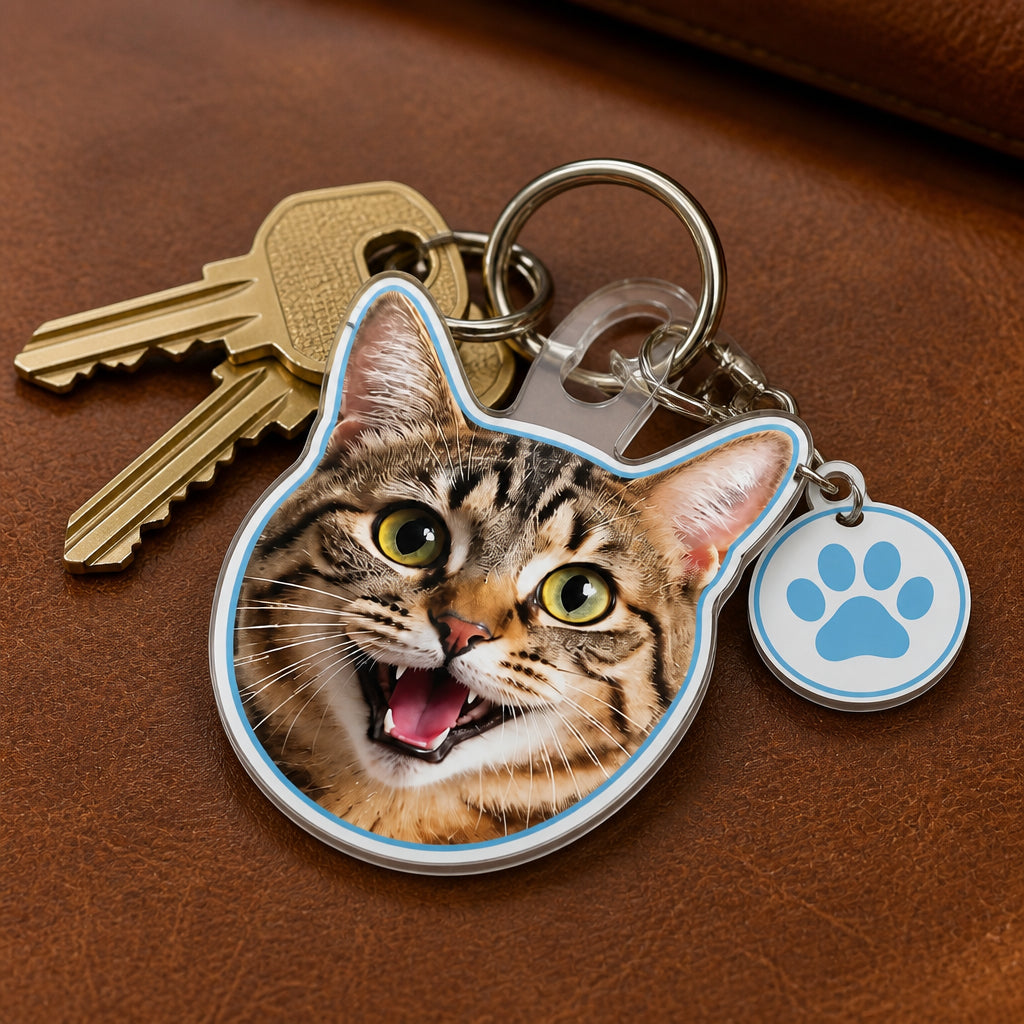 Custom Face/Pet Die‑Cut Acrylic Keychain - Personalized Custom Shape Keychain With Charm (1 Layered) 3fb0f334-8aca-439e-82a1-9571cd19eac7.jpg
