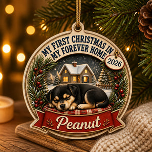 My First Christmas In My Forever Home – Custom Pet Name & Year Ornament - Personalized 3-Layered Wood Ornament 3fb92278-b81a-42a4-b3e2-3cfa5ff6bf4f.jpg