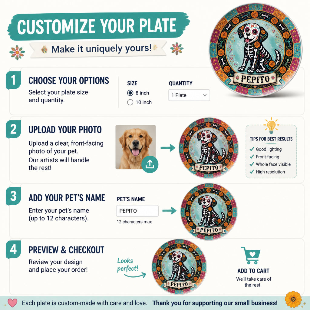 Día de los Muertos Dog Name Ceramic Plate - Personalized Personalized Ceramic Plate 3fd6c665-66b8-4adf-b425-9f66ed1c7f98.jpg