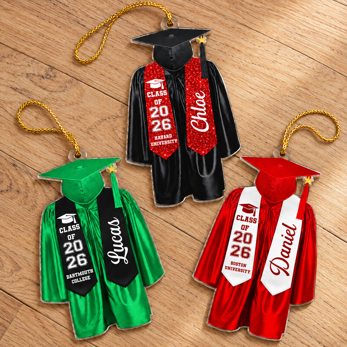 Caps Off To New Beginnings Graduation Ornament - Personalized Acrylic Ornament 3fdabb23-452a-4fc9-bdb5-b9b2b5377dcb-2-2-.jpg
