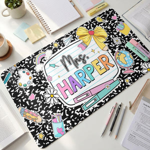 Personalized Teacher Desk Mat, Custom Teacher Composition Book With Name Mouse Pad, Teacher Gifts, Back To School,Teacher Appreciation Gift 3fe21a26-72bb-4721-89cb-0fe9378f680c-7.jpg