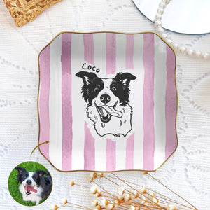 Custom Pet Portrait Jewelry Dish, Dog Line Art Ring Holder, Personalized Pet Memorial Gift, Dog Mom Birthday, Cat Lover Trinket Tray Ceramic 3fe7fe55-c9b8-4389-b71d-e87fe6bdf96e-4.jpg