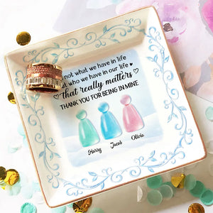 Thank You For Being In My Life - Personalized Jewelry Plate - Gift For Friends, Besties