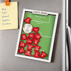 Personalized Soccer Coach Fridge Magnet, Coach Appreciation Gift, Back To School Gifts from Players, Thank You Appreciation Gift for Coach