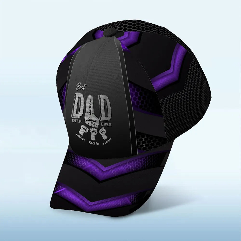 Best Dad Ever Fist Bump - Personalized Classic Cap - Gift For Father, Father's Day