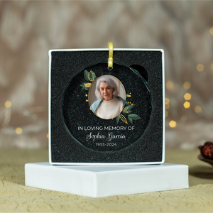 Loss But Never Forgotten - Personalized Crystal Ornament - Memorial Gift