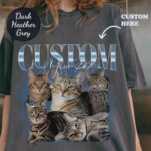 90s Cat Bootleg Comfort Colors Shirt, Retro Collage Cat Shirt, Custom Cat Photo Shirt, Vintage Cat Lovers Gifts