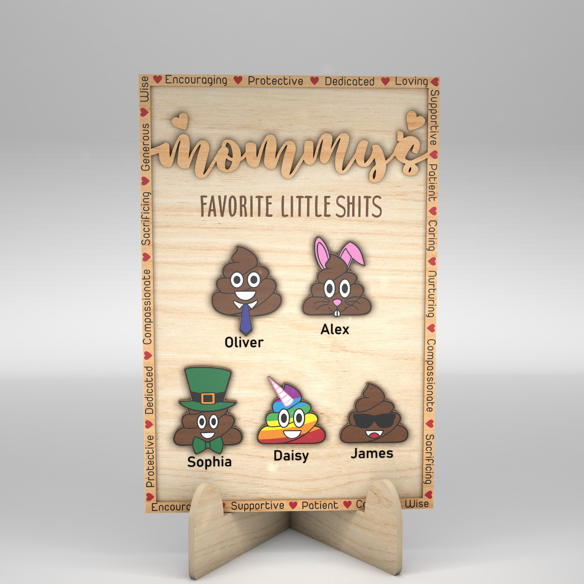 Mommy's Favorite Little Curds - Personalized Picture Frame - Mother's day, Birthday Gift For Mom, Mama, Nana