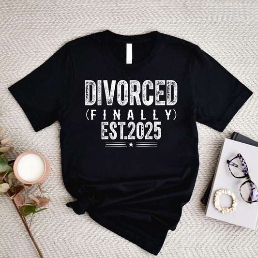 Custom Divorced Shirt, Finally Divorced Shirt, Personalized Divorced Shirt, Funny Divorce Gift Shirt, Divorce Party Shirt