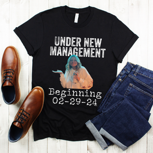 Under New Management Custom Photo - Personalized Shirt - Gift For Husband