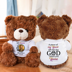 Hug From Heaven Memorial Christian- Personalized Memorial Teddy Bear