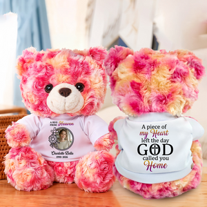 Hug From Heaven Memorial Christian- Personalized Memorial Teddy Bear