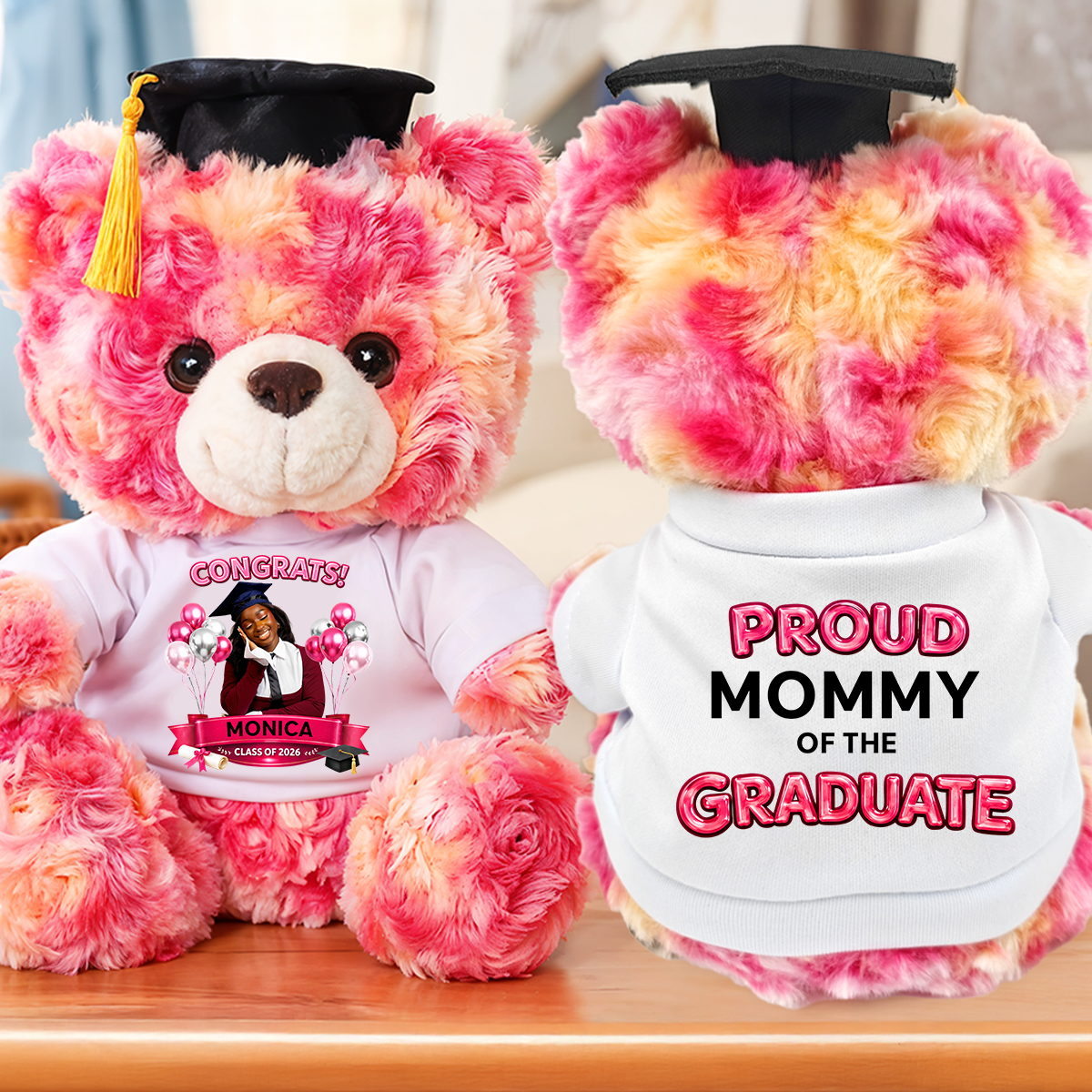 Congrats Graduation - Personalized Graduation Teddy Bear 4-pink_88d127f5-96fa-4796-a542-3e4d352e648b.png