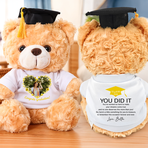 Graduate Bear Gifts - Teddy Bear With Personalized Shirt 4-yellow.png