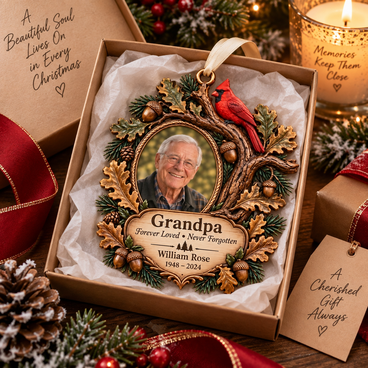 Personalized Grandpa Memorial 3D Ornament – Custom Photo, Name & Dates Cardinal Remembrance Keepsake, Loss of Grandfather Sympathy Gift 40347243-b185-4e45-bf1b-3b3be4cc969f-Image-Sep-16-2026-11_10_43-AM-3-.png