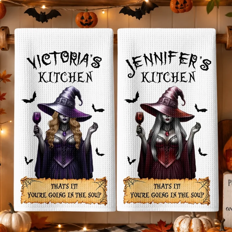 That's It You're Going In The Soup - Custom Witchy Kitchen Towel - Personalized Halloween Birthday Gifts 404d1667-a0d9-44ef-8ddb-bfb5fadacce4-t-i-xu-ng-19-.png