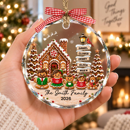 Personalized Christmas Gingerbread Family Ornament, Custom Family Members Gifts, Family with Dog Ornament, Family Keepsake, Grandma Gifts 40643dc5-0632-4975-b244-d701422a396a-5.jpg
