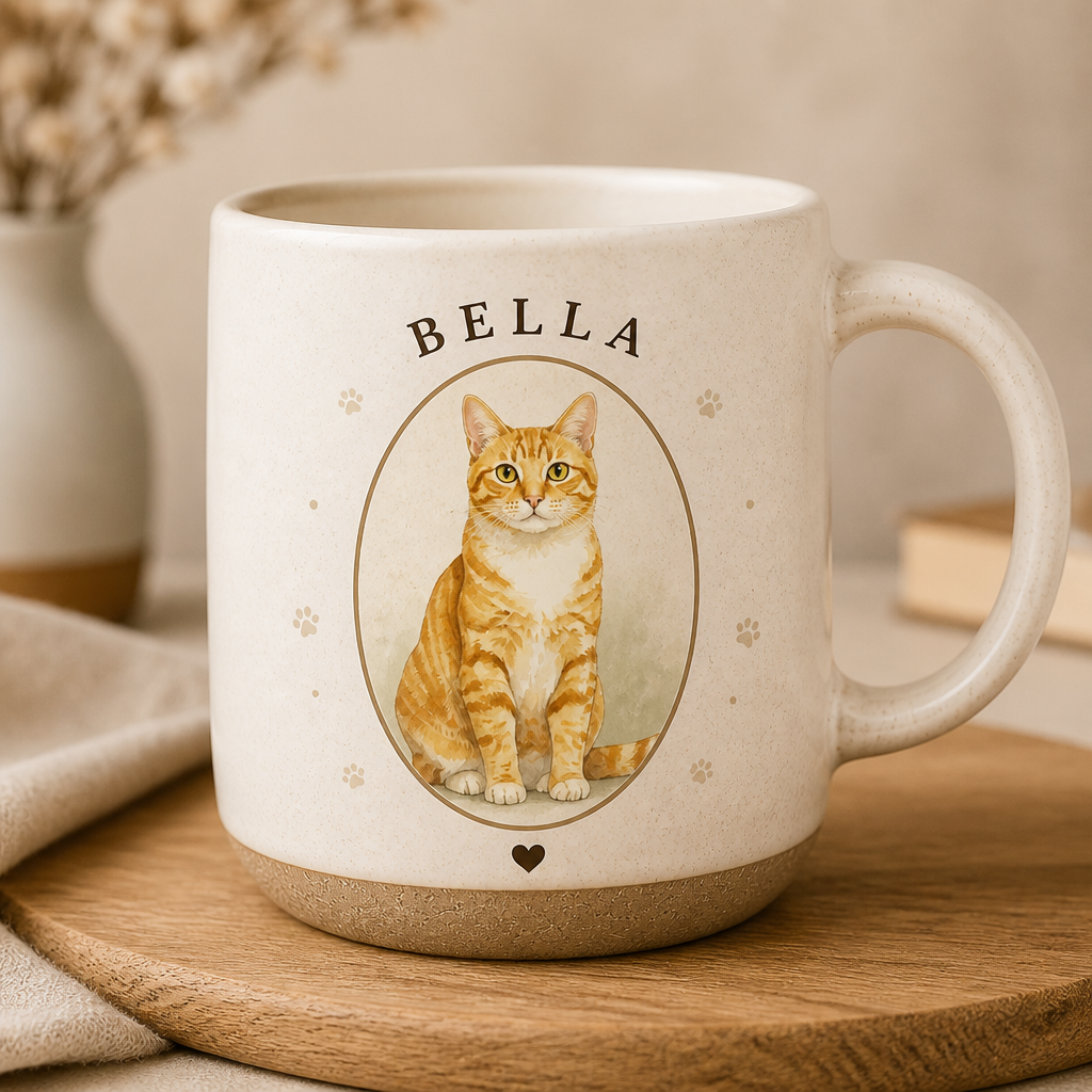 Custom Pet Portrait Pottery Mug – Name & Heart - Personalized Pottery Mug 408ed06e-487f-4327-871a-490dc5cc43a4.png