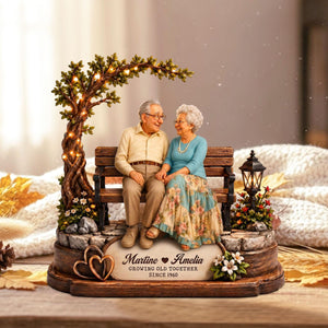 Personalized Grandparents Photo Wooden Block, Growing Old Together Anniversary Gift, Wedding Anniversary Keepsake,Gift For Grandma & Grandpa 40bc7e61-50a0-44c9-ab8b-d9eb00c181a9-3.jpg