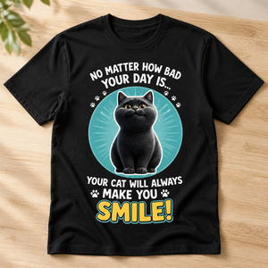 Custom Cat Smile Day Photo Cartoon T‑Shirt - Personalized T-shirt 40c71d53-ecfe-4a5d-9d83-3e25d9549835.png