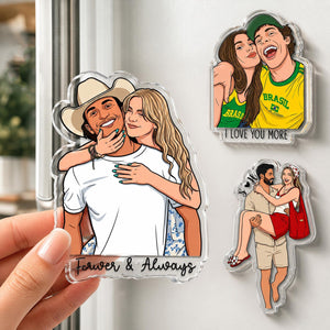 Personalized Portrait From Couples Photo Fridge Magnet, Custom Photo Couples Magnet, Anniversary Gift For Him, Her, Gift For Boyfriend 4121b123-4105-4875-9e0f-0c087052ee81-d-esffs-4-.jpg