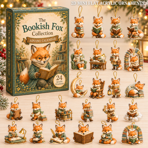 Bookish Fox Advent Calendar 2026 - 24-Day Festive Countdown, Acrylic Charms Blind Box - Gift For Fox Lovers 4144f21a-1f71-4dda-84d9-900ccd15e235-fox-text.png