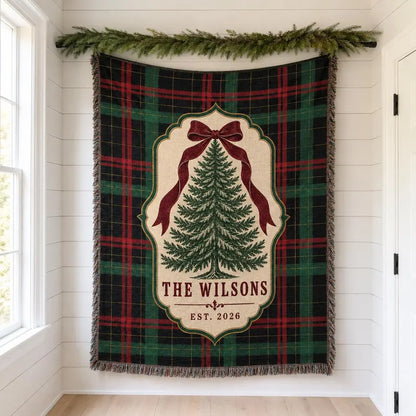 Personalized Woven Blanket Custom Family Name Tartan Plaid Christmas Throw Holiday Tree Gift 414b3c48-64d7-4ccf-80f7-3ee0c3e598e9-hjj-3-.webp