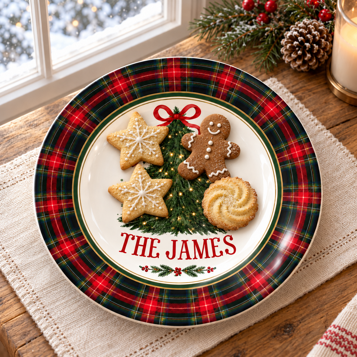 Personalized Christmas Family Plate, Christmas Gift for Xmas Decoration, Housewarming Keepsake 41596f81-323c-4ab7-8d51-428e5b1f051e-banner-3.png