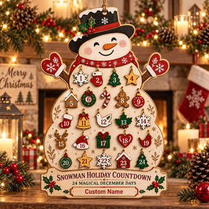 Personalized Snowman Advent Calendar, Christmas Countdown Calendar, Custom Name Holiday Decor, Family Christmas Gift, Rustic Wooden Sign 415e2cd5-263c-4a04-842b-fd04249e3ffe-il_1588xN.8520248346_mkd0.jpg
