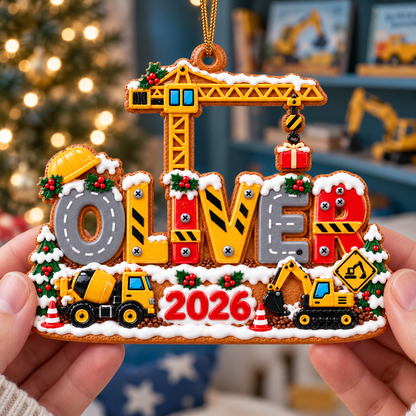 Personalized Construction Christmas Ornament 2026 – Custom Name with Excavator, Crane and Cement Mixer, Christmas Gift for Kids 415eb0da-5f81-44f0-8bb1-4d63356a3595-Oliver-s-construction-Christmas-ornament-2.png