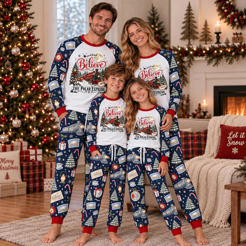 Polar Express Christmas Pajamas, Family Matching Pajama Set, Personalized Name PJs, Custom Family Christmas Sleepwear 416233b3-0f34-4bec-9b21-46912b4b8f5a-fdfddf-1-.webp