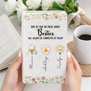 Sisters Always Connected Flowers - Personalized Ceramic Book Vase 4197e0b8-04fe-4578-b393-33f4660e133f-mk1-1-.jpg