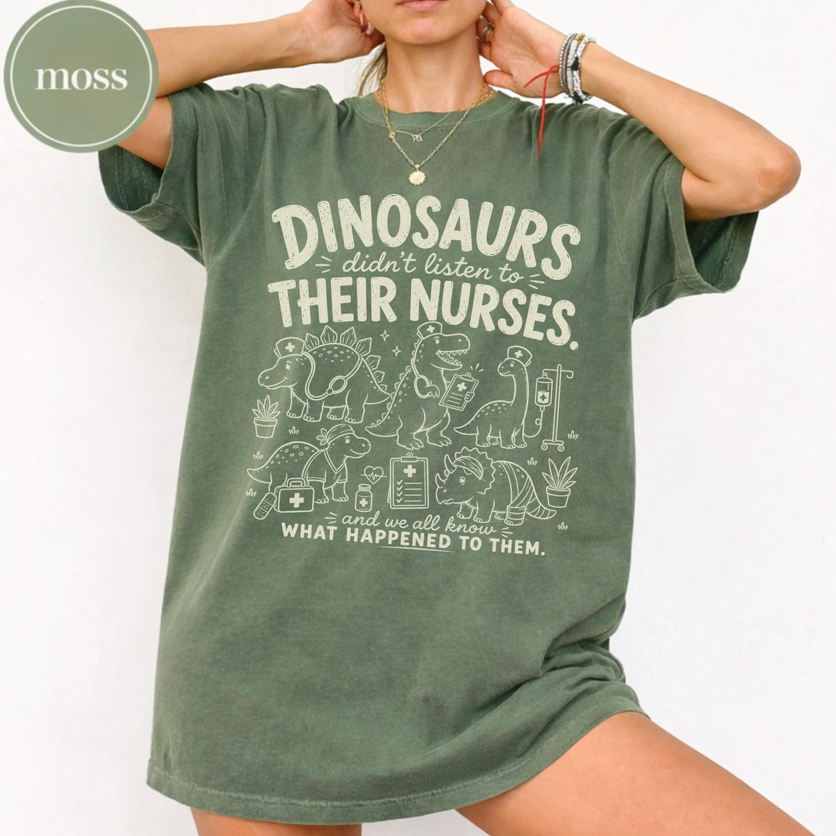 Funny Nurse Shirt Gift for RN, Pediatric Nurse Tee, NICU Nurse Shirt, Nurse Week Gift, Registered Nurse Comfort Colors Dinosaur Shirt CNA 41b83cfa-9e48-444a-94cb-61e009f06542-6.jpg