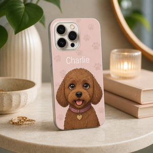 Custom Pet Portrait Phone Case with Name (Photo to Art) - Personalized Phonecase 41cc287b-331f-4091-9283-2b1700258256.jpg