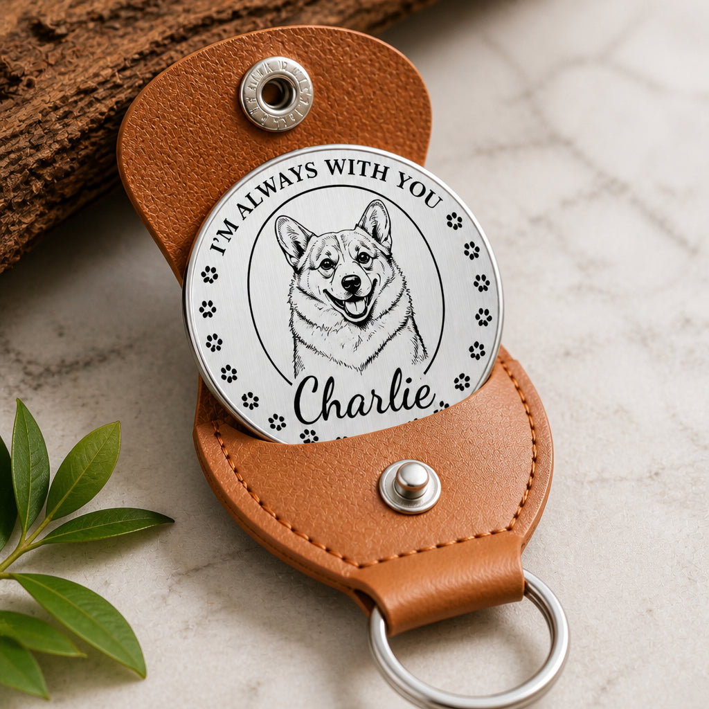 Custom Pet Memorial Coin Keychain – I’m Always With You (Front/Back) - Personalized Stainless Steel Keychain 41d0264f-5e48-49b3-8281-76b1b4cd968b.jpg