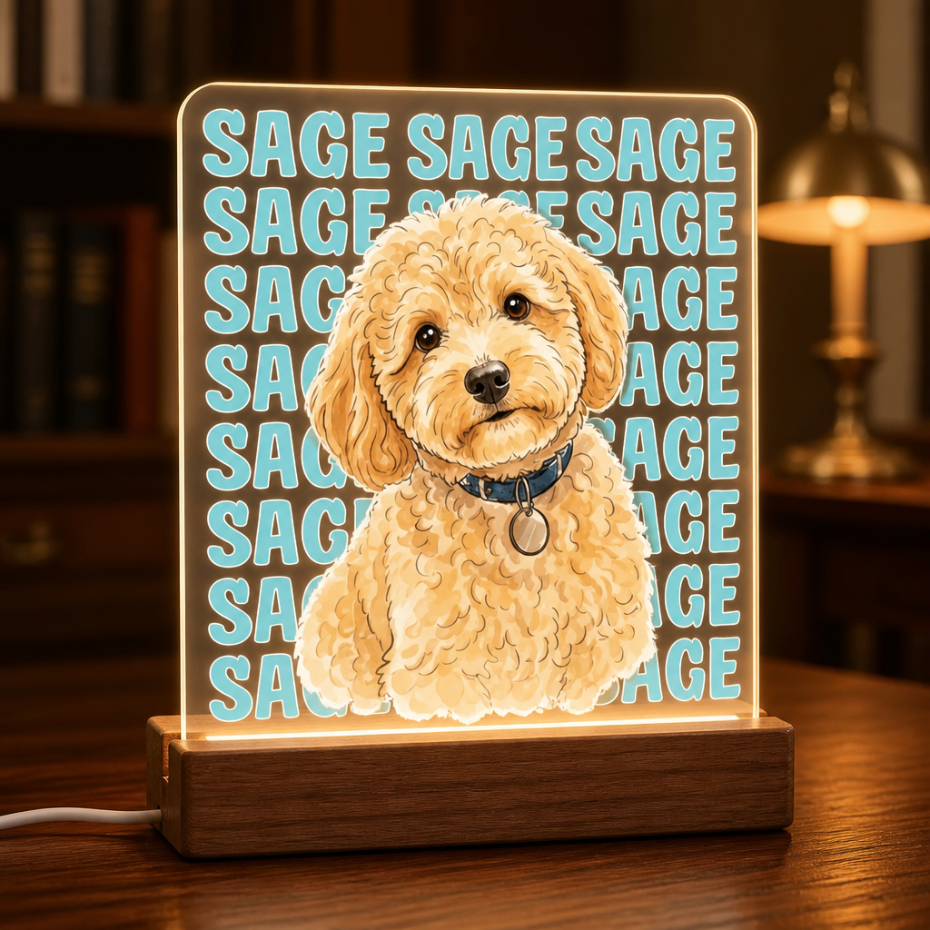 Custom Pet Portrait Night Light – Arched Name Badge - Personalized Acrylic Night Light 41d0d219-85ee-48a6-a8c4-33aef9062f91.png