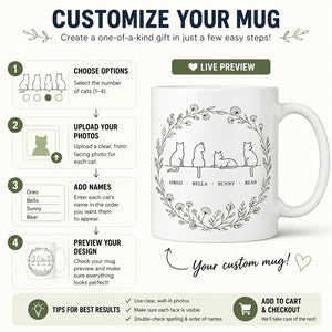 Minimal Line-Art Cats Custom Names Mug - Personalized Mug 41d25398-dbf4-4d62-8086-7cfc348d30de.jpg