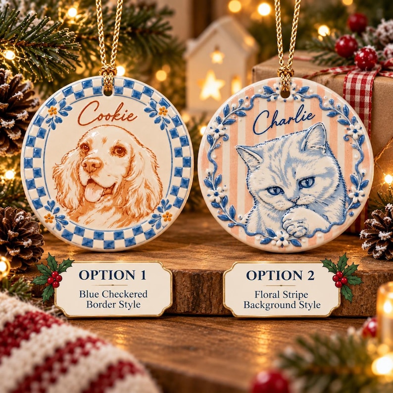 Personalized Pet Photo Ceramic Ornament: Custom Name 3D Relief Dog Christmas Gift For Family, Friends 41fb70a2-b5f6-420e-99f6-2eeb7b25a914-il_794xN.8593431099_h263.jpg