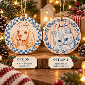 Personalized Pet Photo Ceramic Ornament: Custom Name 3D Relief Dog Christmas Gift For Family, Friends 41fb70a2-b5f6-420e-99f6-2eeb7b25a914-il_794xN.8593431099_h263.jpg
